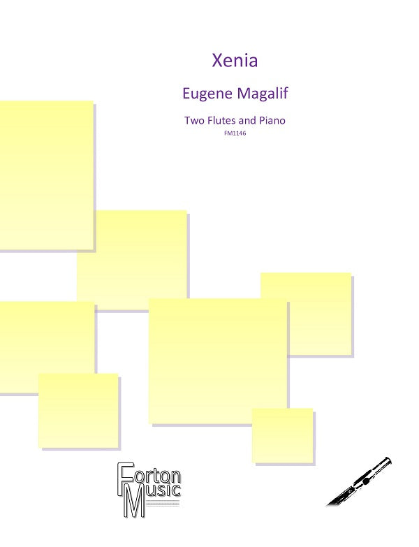 Magalif, E - Xenia for Flute two flutes & Piano  - Digital Download