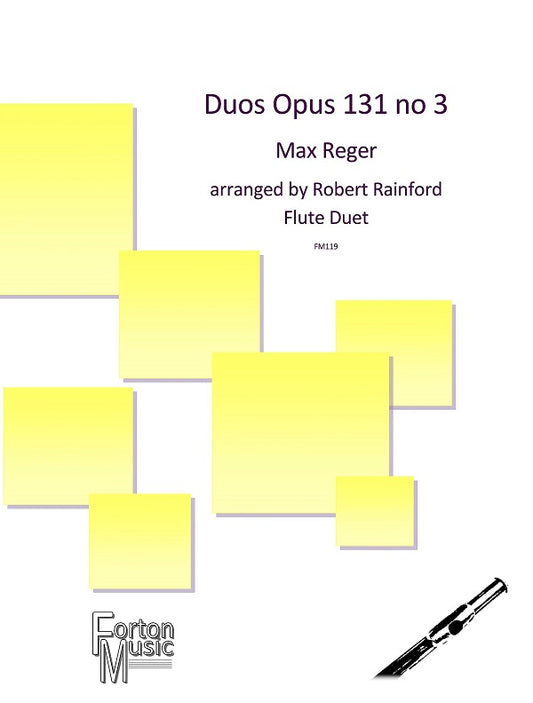 Reger - Duo for two flutes - Digital Download