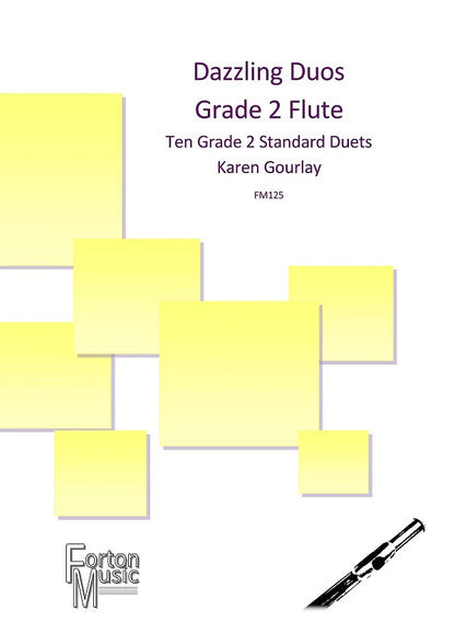 Gourlay, Karen  - Dazzling Duos two flutes Grade 2 - Digital Download