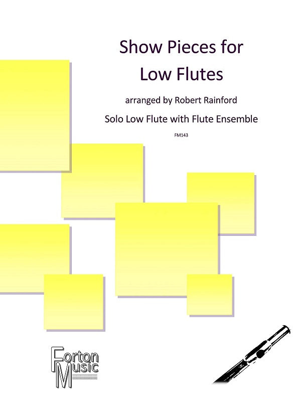 Rainford - Show Pieces for Low Flutes -  Solo low flute with flute ensemble - Digital Download