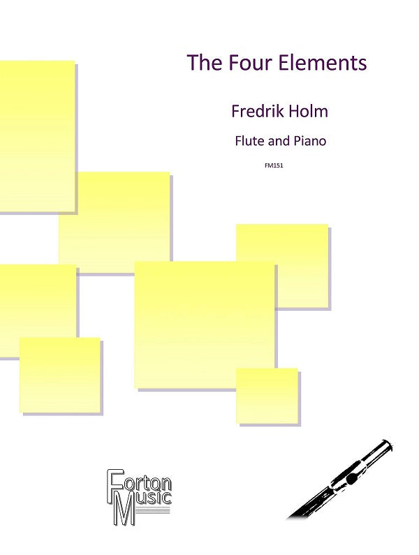 Holm, Fedrik  - The four elements for flute and piano (Digital Download)