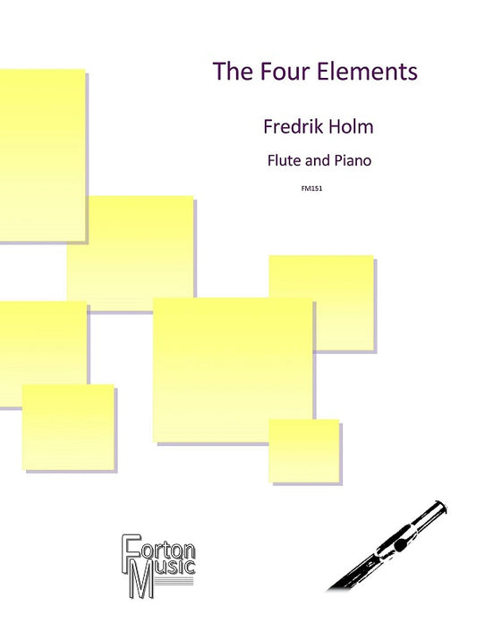 Holm, Fedrik  - The four elements for flute and piano (Digital Download)