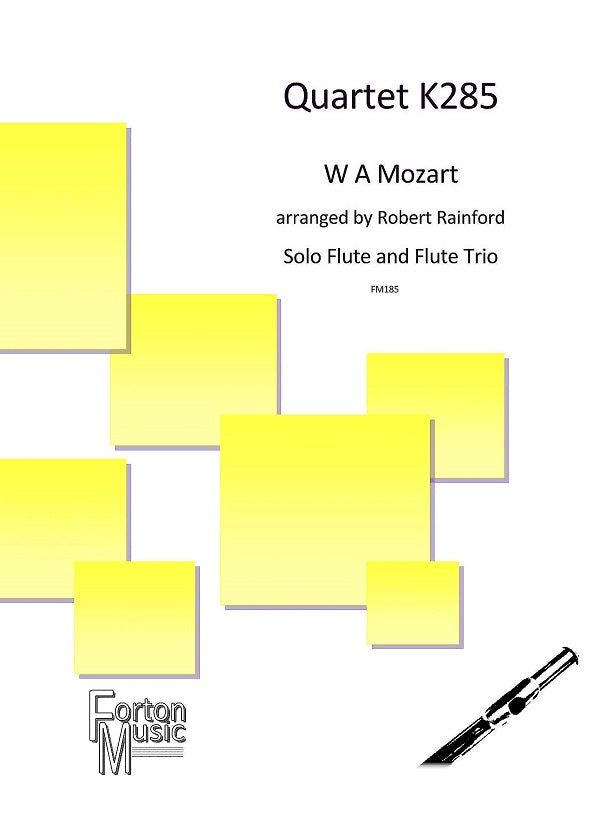 Mozart  - Quartet K285 for Solo Flute and Flute Trio Digital Download