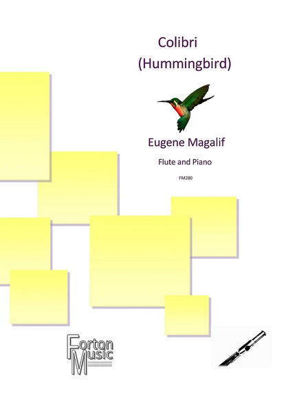 Magalig, E  - Colibri (Humming Bird)  for flute and piano (Digital Download)