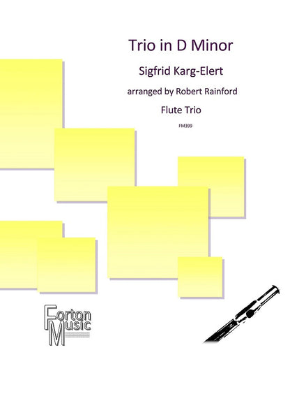 Karg-Elert, Sigfrid - Trio in D minor -  flute trio - Digital Download