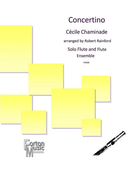 Chaminade, C: Concertino for solo flute and flute ensemble - Digital Download