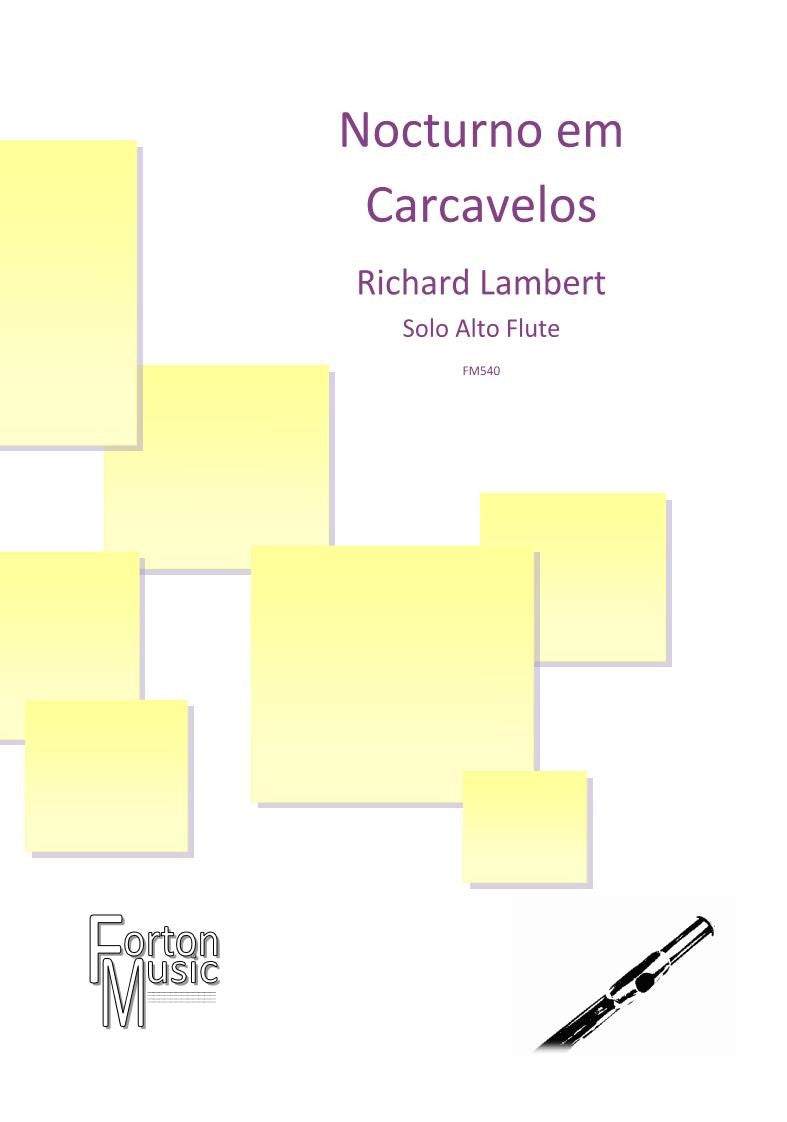 Lambert - Nocturno em Carcavelos Alto Flute and Piano - Digital Dwownload