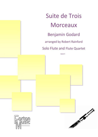 Godard - Suite de Trois Morceaux for solo flute and flute ensemble - Digital Download