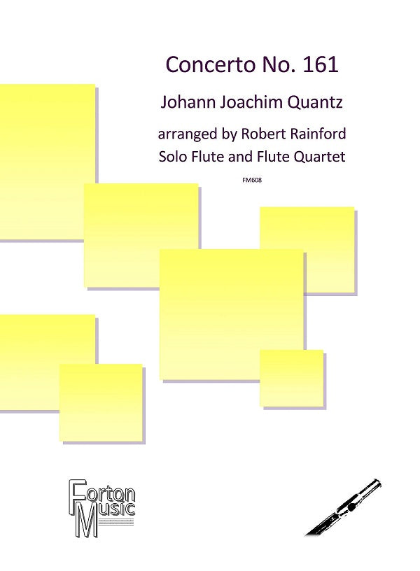 Quantz Concerto No. 161 in G QV5:174 for solo flute and flute Quartet - Digital Download