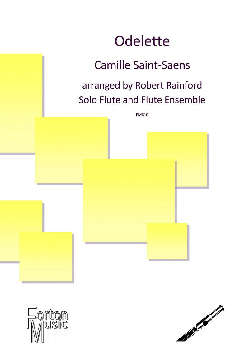 Saint-Saens, Camille  - Odelette for solo flute and flute ensemble - Digital Download