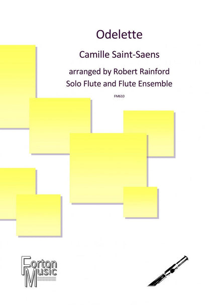 Saint-Saens, Camille  - Odelette for solo flute and flute ensemble - Digital Download