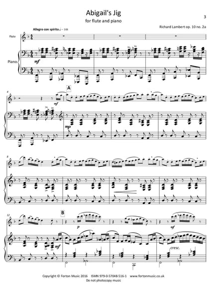 Lambert, Richard Cameos for flute and piano (Digital Download)