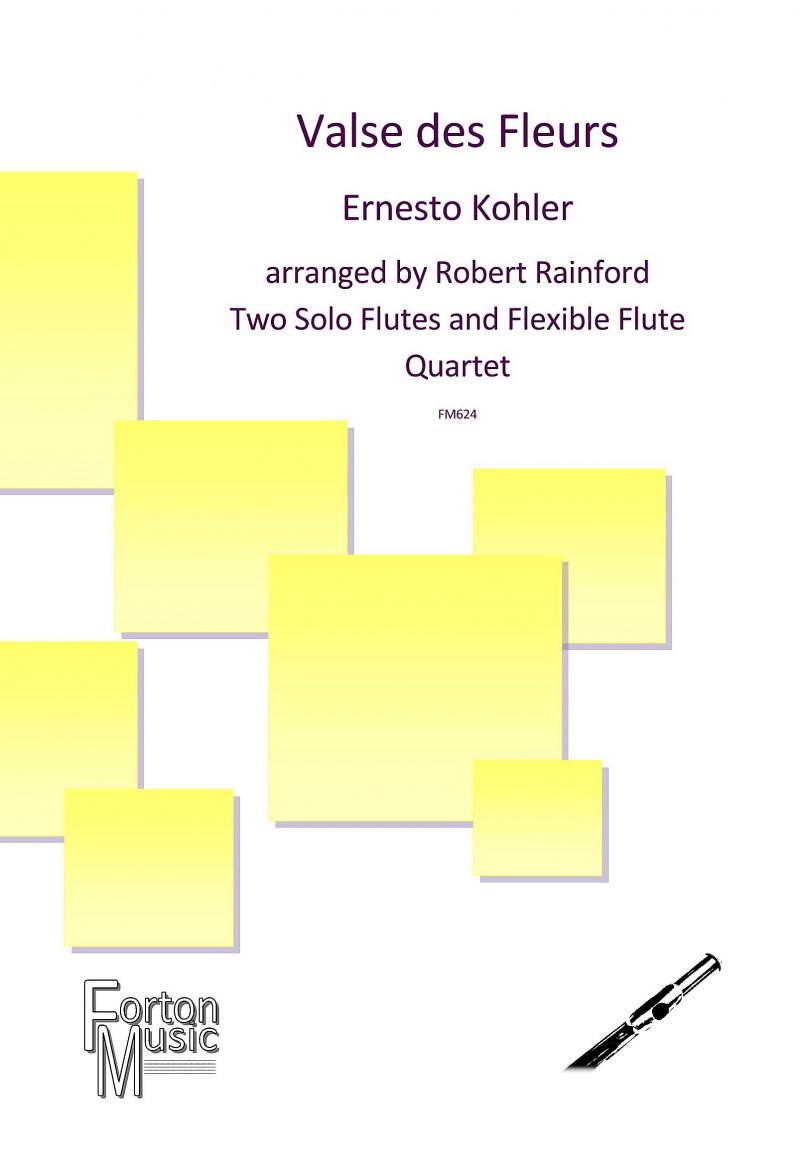 Kohler, Ernesto - Valse des Fleurs - Two solo flutes and flute ensemble - Digital Download