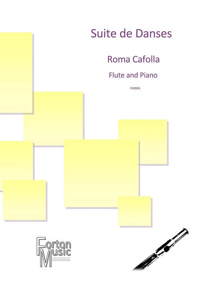 Cafolla,- Suite de Danses  for flute and piano (Digital Download)