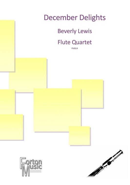 Lewis , Beverly  - A Christmas Delight  for flute quartet - Digital Download