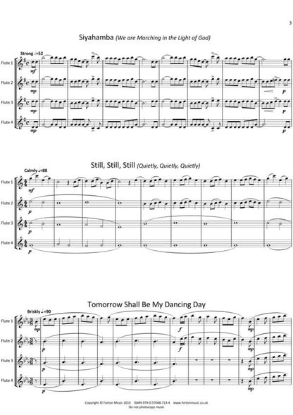 Lewis , Beverly  - A Christmas Delight  for flute quartet - Digital Download