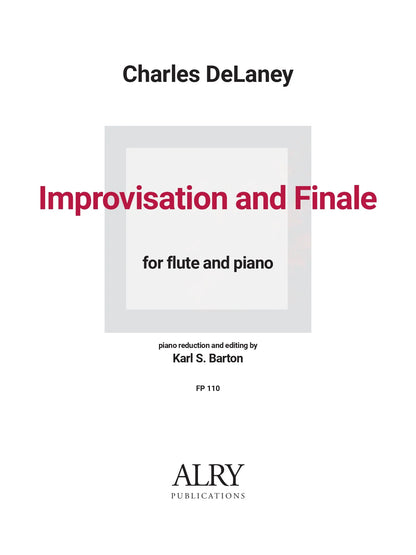 DeLaney - Improvisation and Finale for Flute and Piano