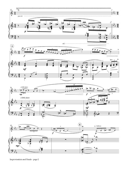 DeLaney - Improvisation and Finale for Flute and Piano