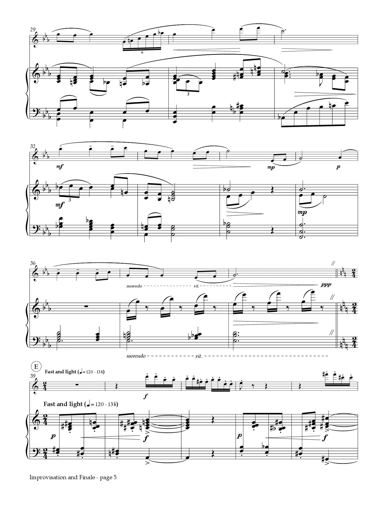 DeLaney - Improvisation and Finale for Flute and Piano