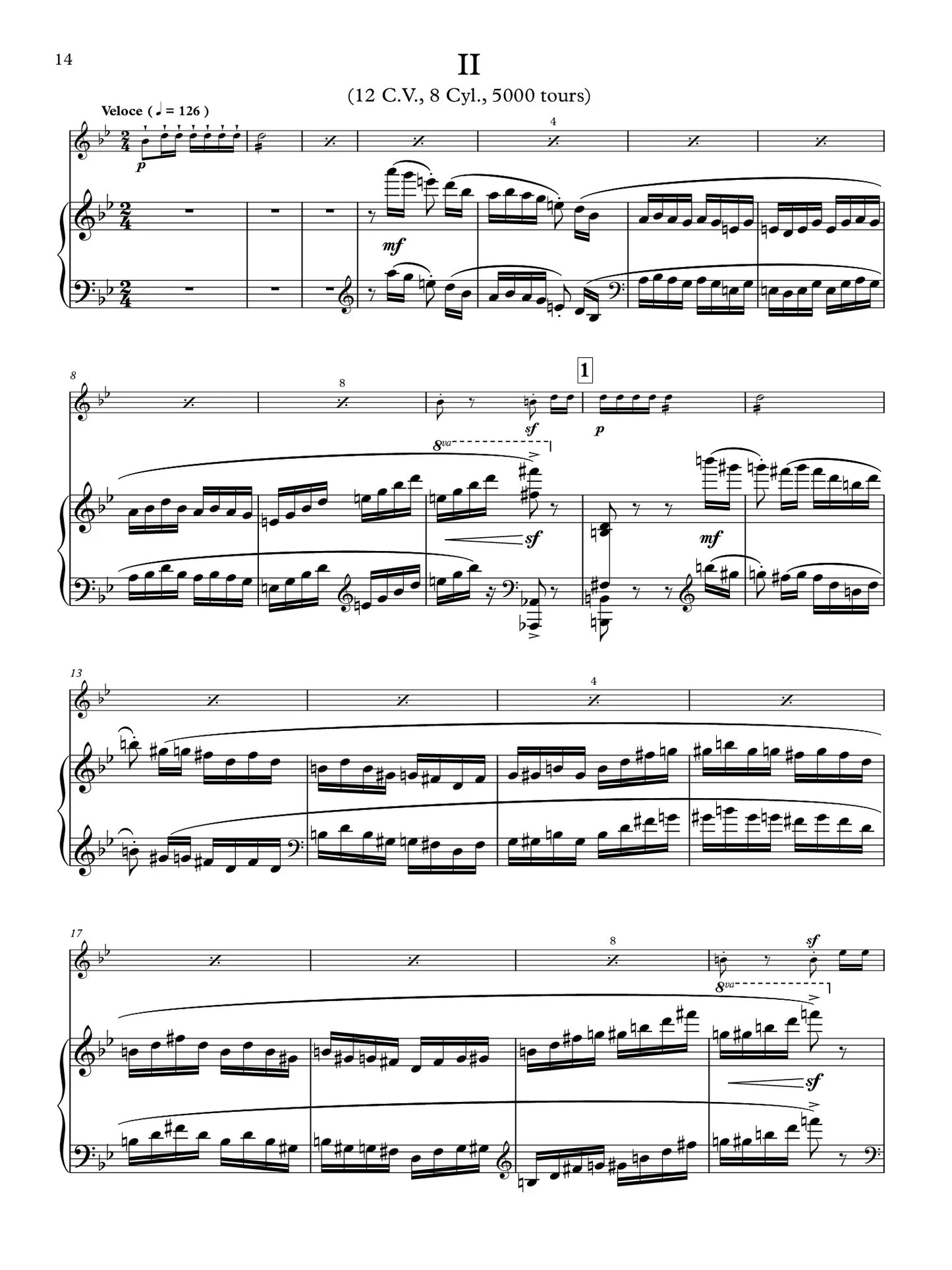 Hahn (arr. Mezzadri) - Sonata in C Major for Flute and Piano