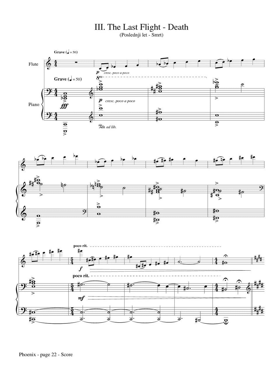 Rozman - Phoenix (Flute and Piano)