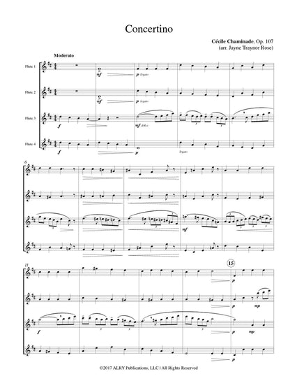 Chaminade (arr. Rose) - Concertino (Flute Quartet)