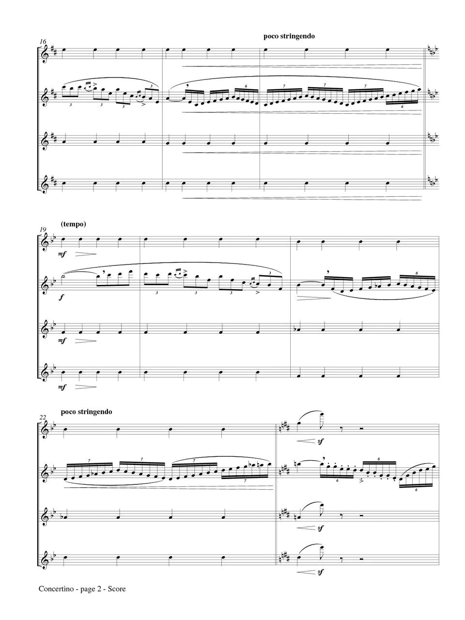 Chaminade (arr. Rose) - Concertino (Flute Quartet)