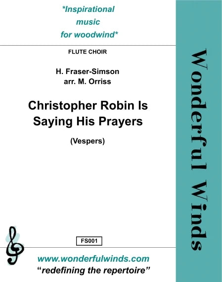 Fraser-Simson, H./ Milne, A.A. -Christopher Robin is Saying His Prayers for flute choir - Digital Download