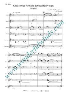 Fraser-Simson, H./ Milne, A.A. -Christopher Robin is Saying His Prayers for flute choir - Digital Download