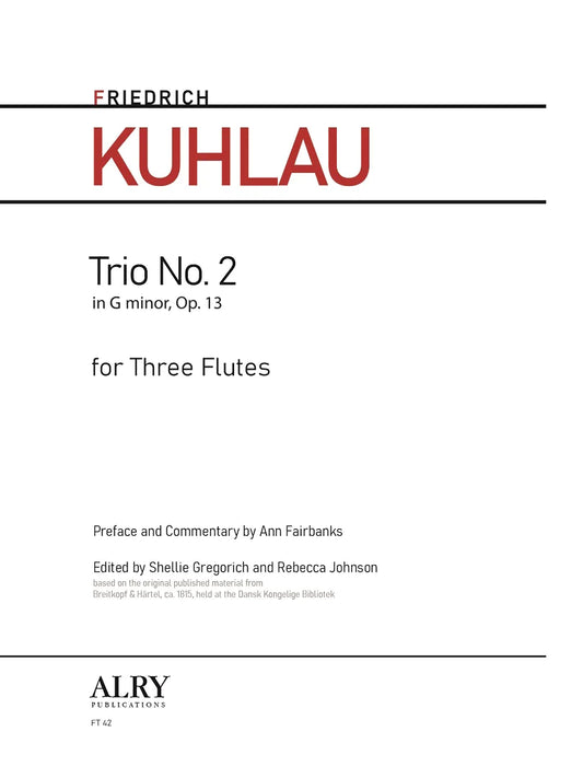 Kuhlau - Trio in G minor, Op. 13, No. 2 for Flute Trio