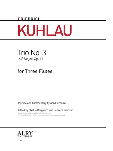 Kuhlau - Trio in F major, Op. 13, No. 3 for Flute Trio