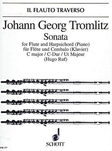 Tromlitz, JG - Sonata C major flute and harpsichord (piano)