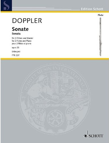 Doppler , Albert Franz , András Adorján (Editor) Sonata 2 flutes and piano