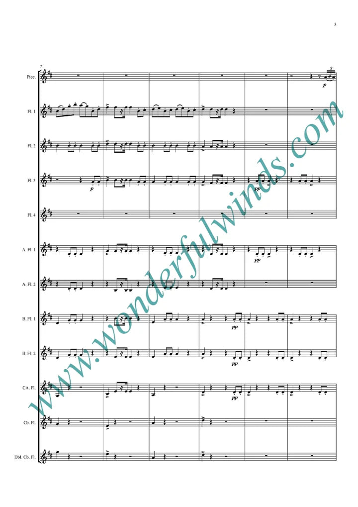 Greig/Orris, Wedding Day at Troldhaugen for Flute Orchestra  Digital Download