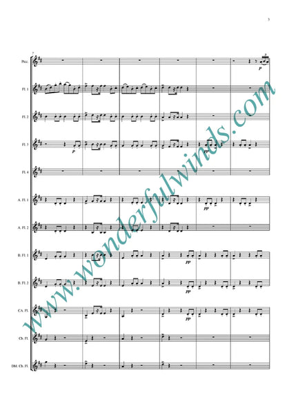 Greig/Orris, Wedding Day at Troldhaugen for Flute Orchestra  Digital Download