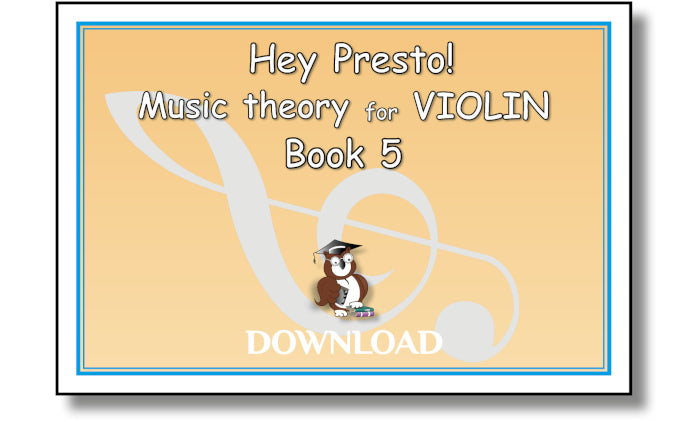 Music Theory for Violinists Bk 5 – DOWNLOAD