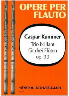 Kummer, Caspar Trio brillant für 3 Flöten op .30