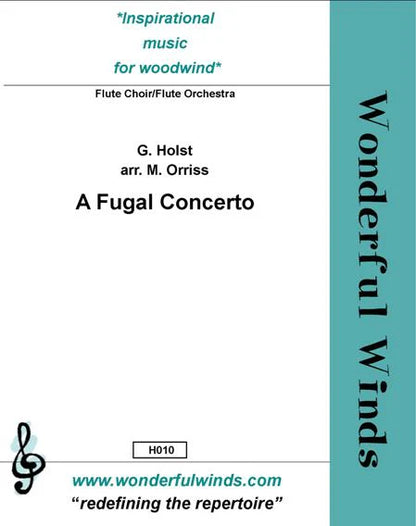 Holst, Orriss, A Fugal Concerto - for Flute Orchestra   Digital Download