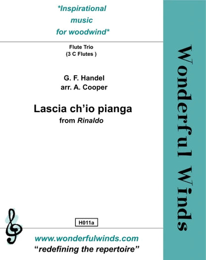 Handel, G. F. - Lascia ch'io pianga (Rinaldo) - for 3 flutes - Digital Download