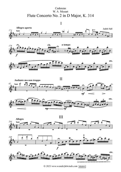 Mozart - Flute Cadenzas - Hall, Judith - Digital Download
