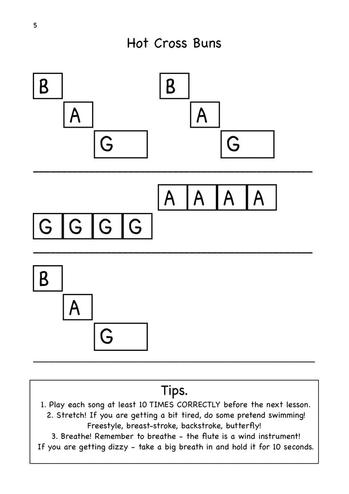 Lamorna’s Beginner Flute Book