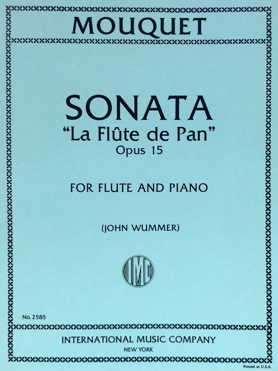 Mouquet - Sonata "La Flute de Pan" Op 15 Flute, Piano