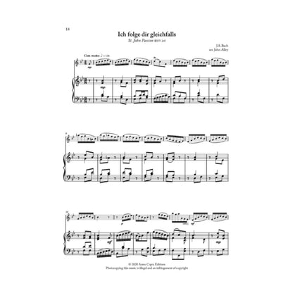 JS Bach Flute Obbligatos with piano accompaniment vol. 1 - Digital Downloads