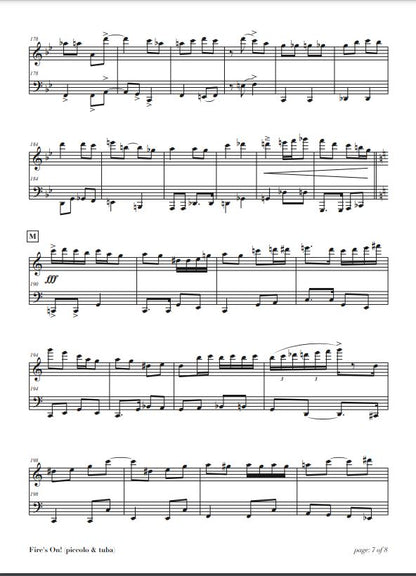 Shephard, John - ’Fire’s On!’ (for piccolo & tuba)