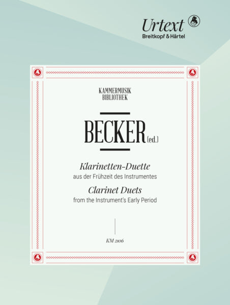 Clarinet Duets from the Instrument's Early Period edited by Heinz Becker [2clar](DIGITAL EDITION) (Copy)