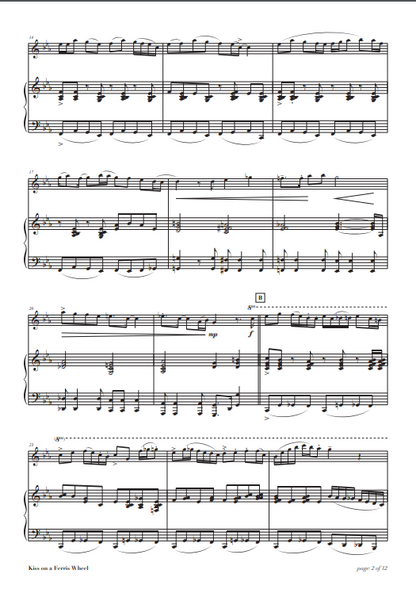 Shephard , John - Kiss On A Ferris Wheel : for flute and piano  (Digital Download)