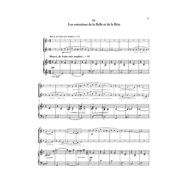 Ravel Trio for flute, oboe and piano trio Mother Goose / Ma Mère l’Oye - Digital Download