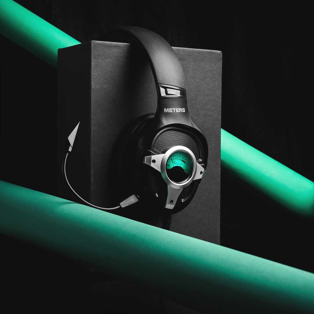 Meters Level-Up Gaming Headphones, 7.1 Surround Sound - Silver