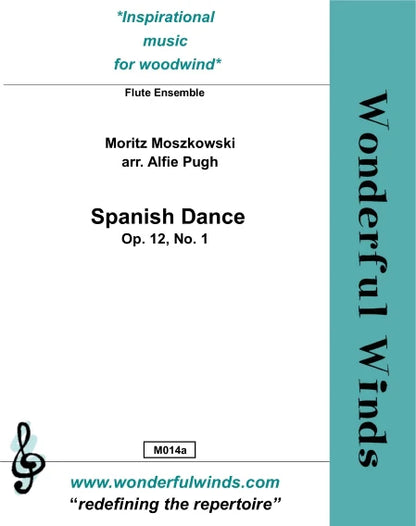 Moszkowski, M.- Spanish Dance Op. 12, No. 1  for 5 flutes Digital Download