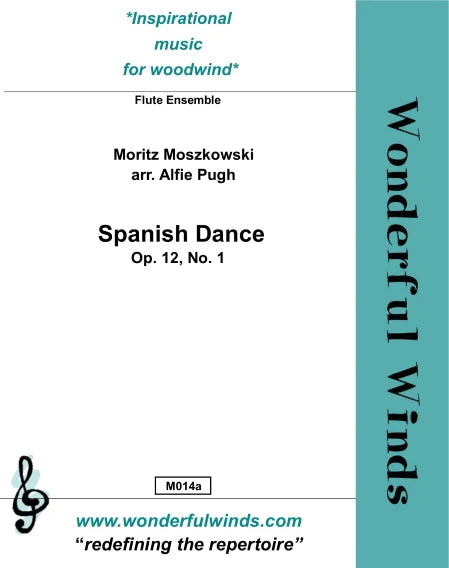 Moszkowski, M.- Spanish Dance Op. 12, No. 1  for 5 flutes Digital Download